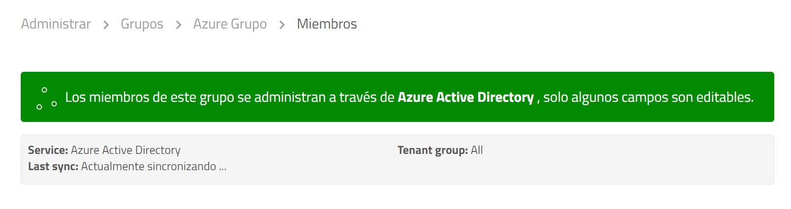 Azure AD group sync details