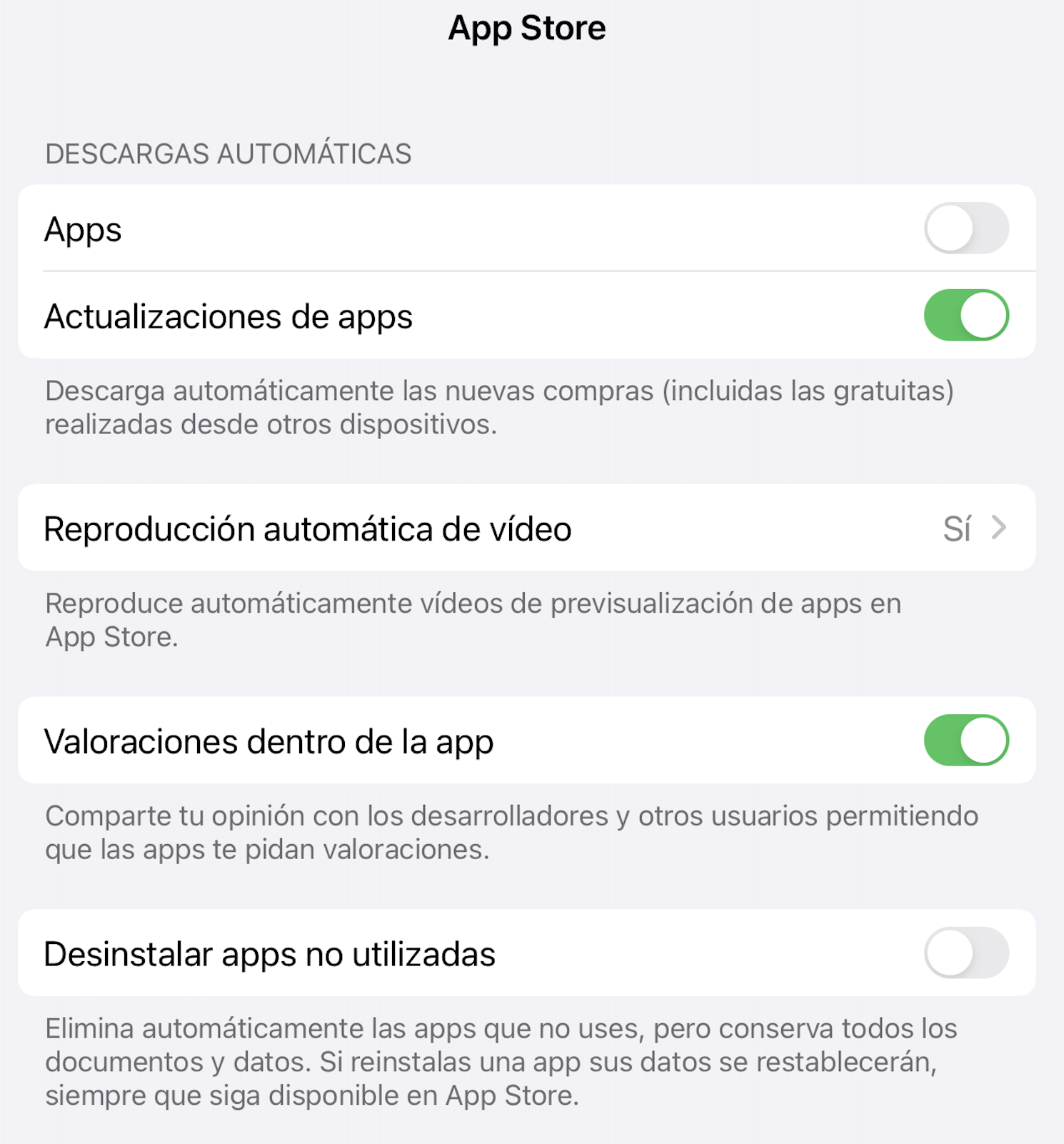 iOS auto update settings