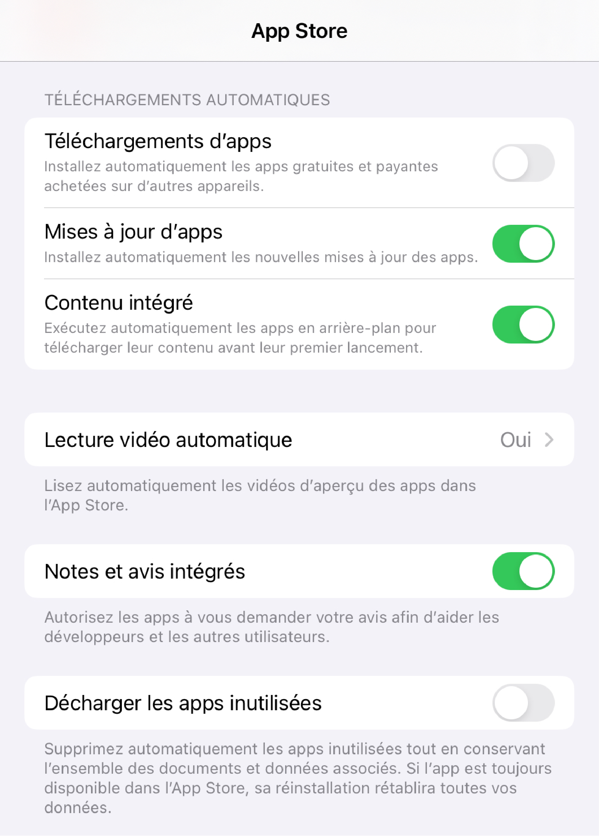 iOS auto update settings