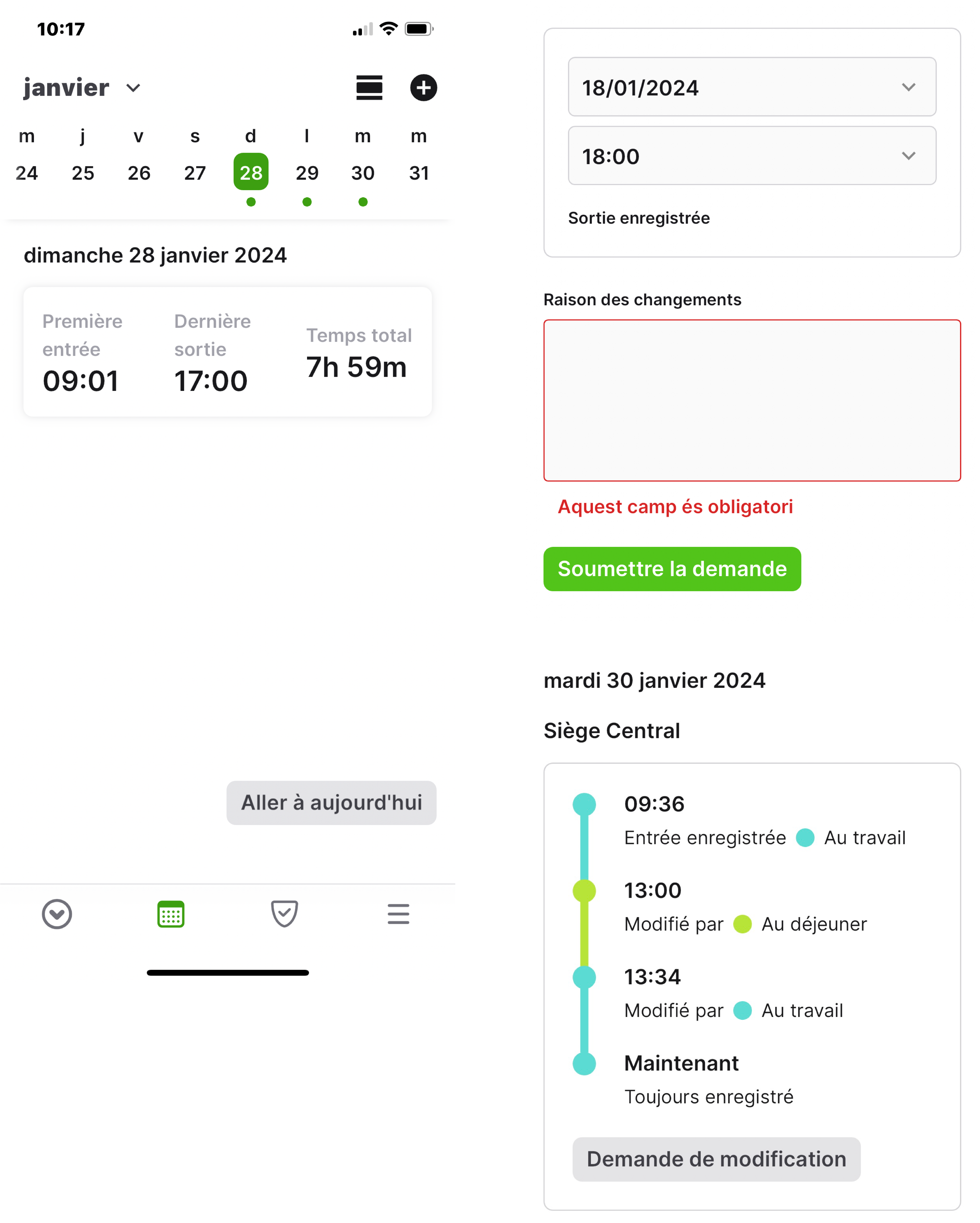 Time and Attendance