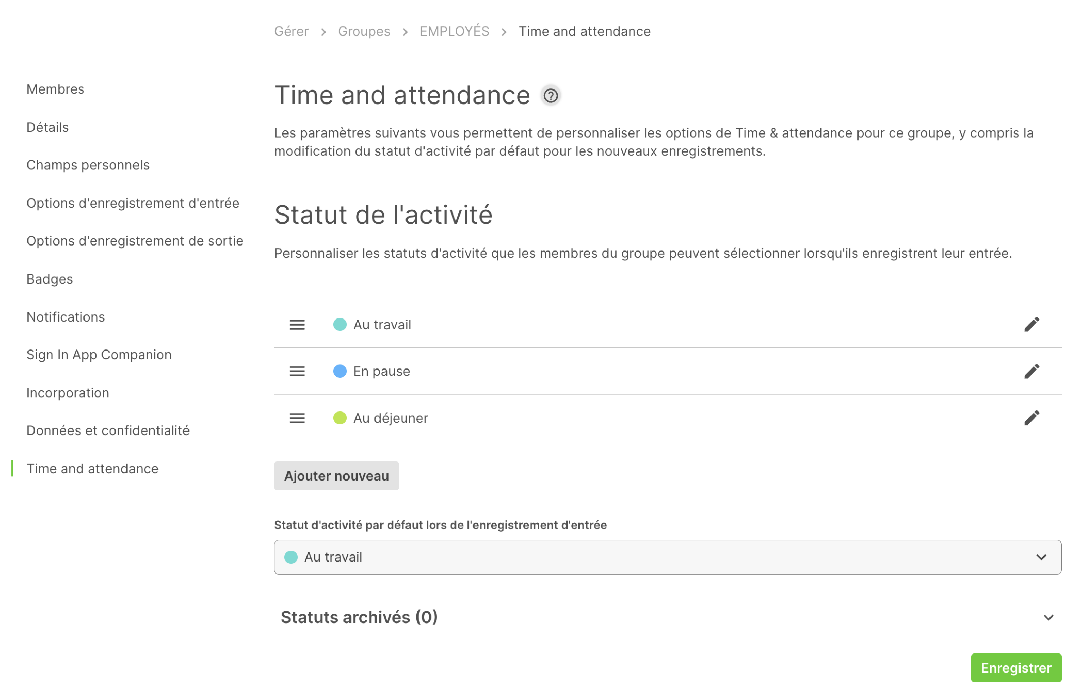 Time and Attendance