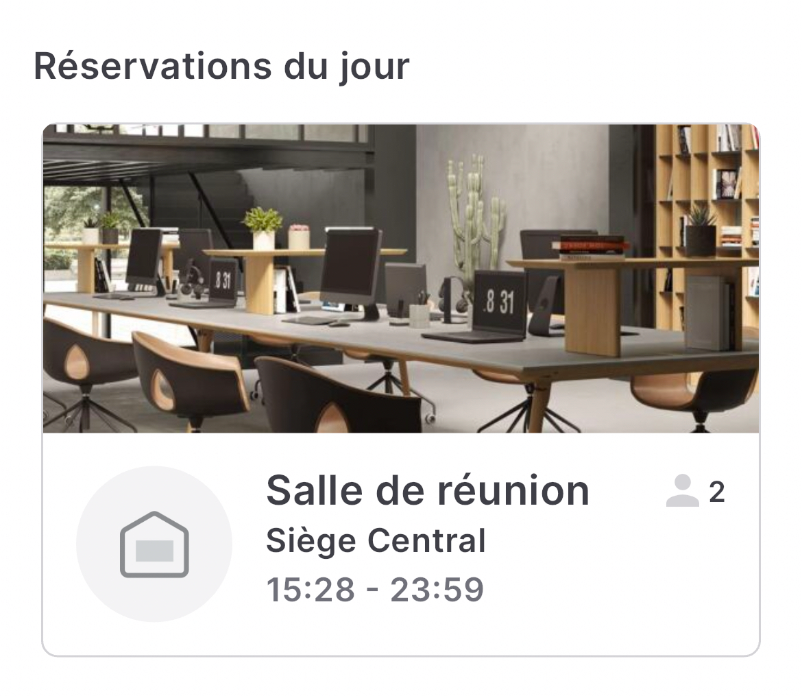 L'écran d'aujourd'hui de Sign In App Companion