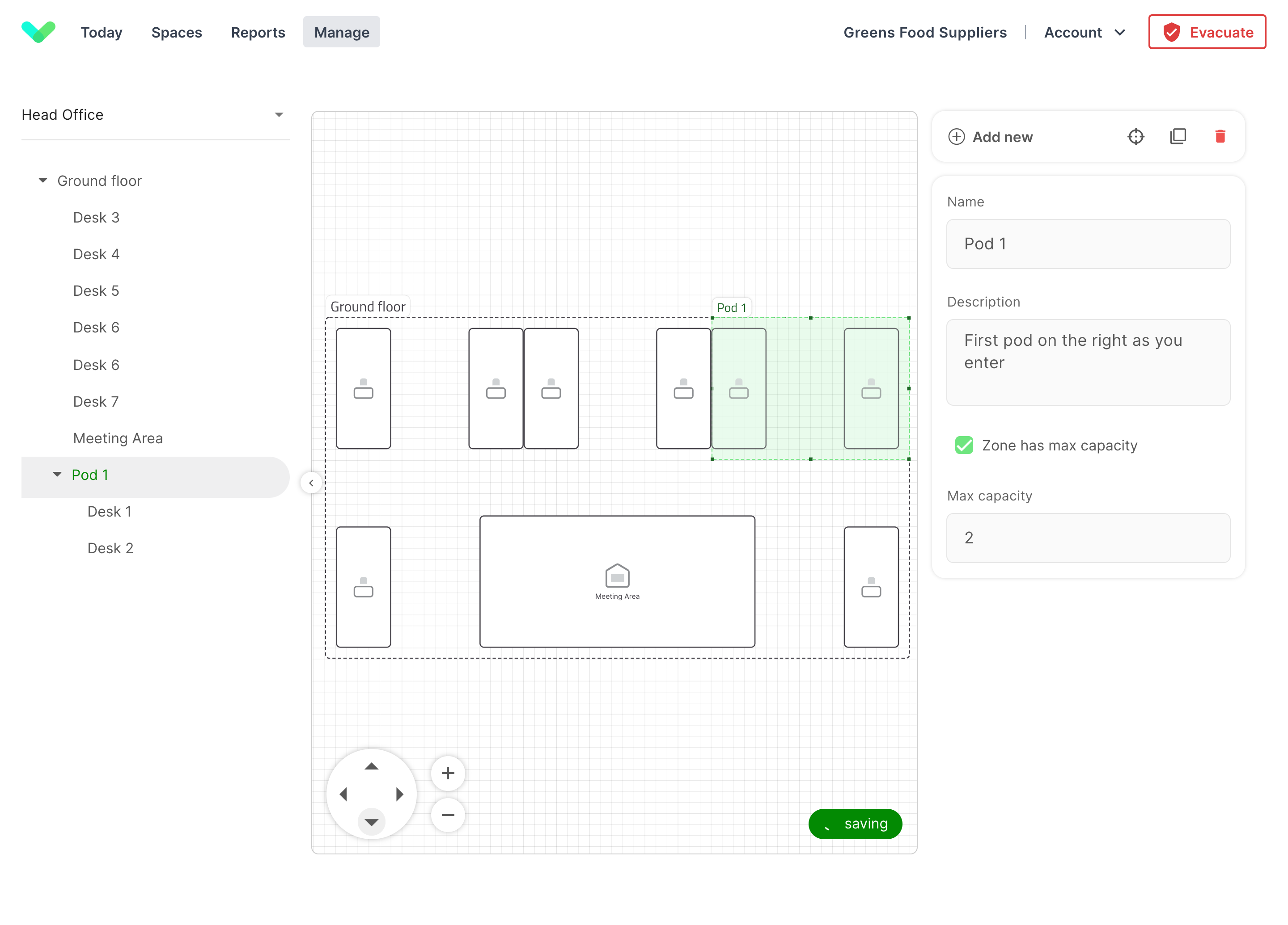 Adding multiple desks to create a pod