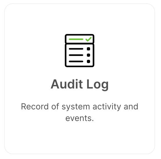The Audit log