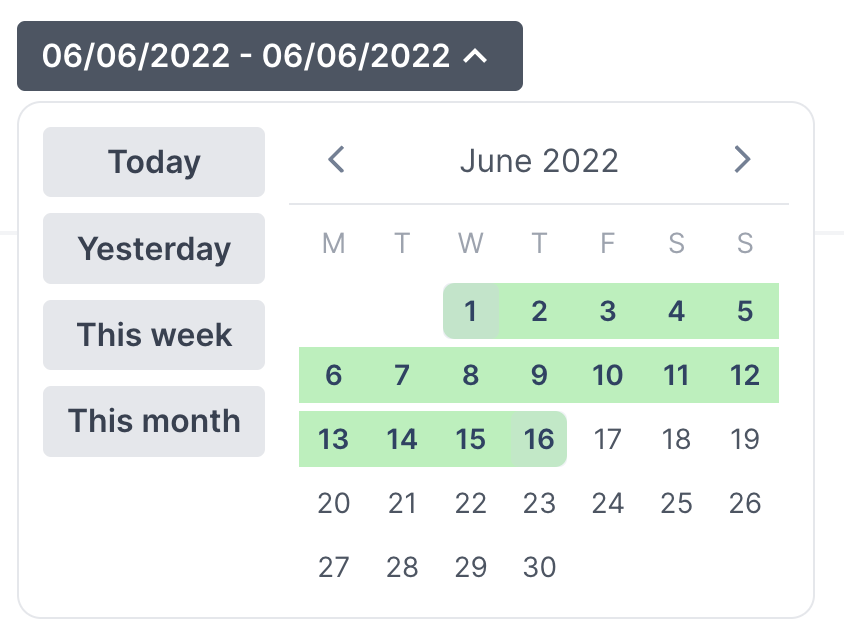 New style date picker