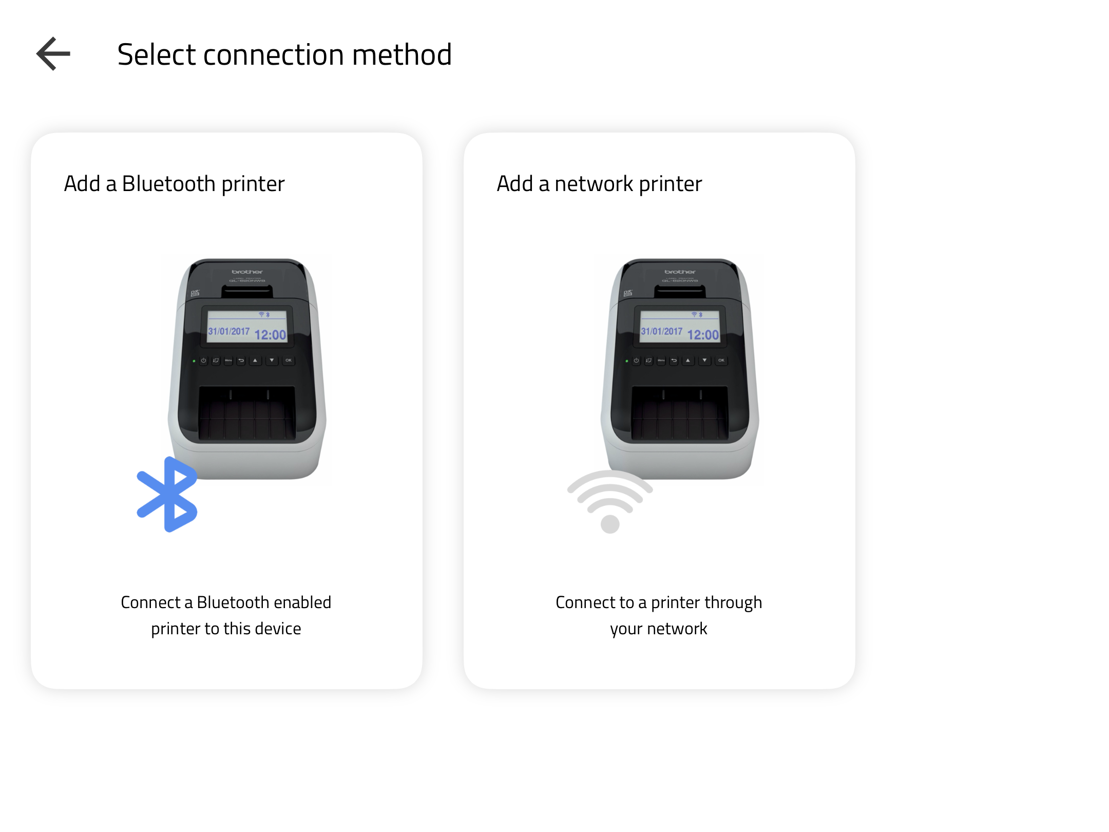 Connect printer