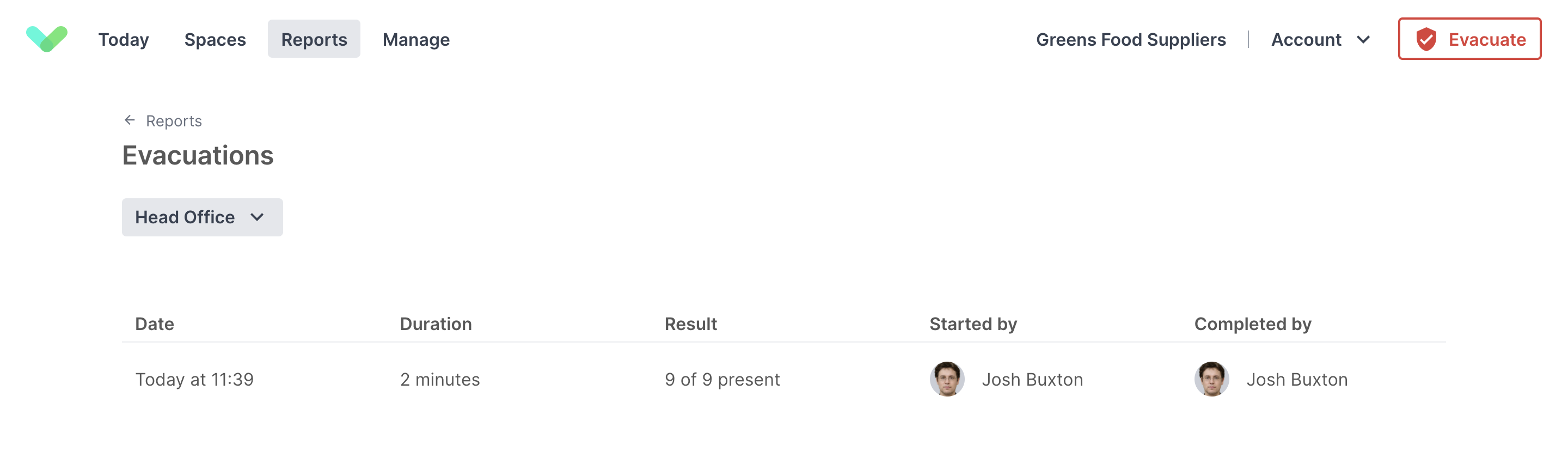 Filtering the Spaces results by Category