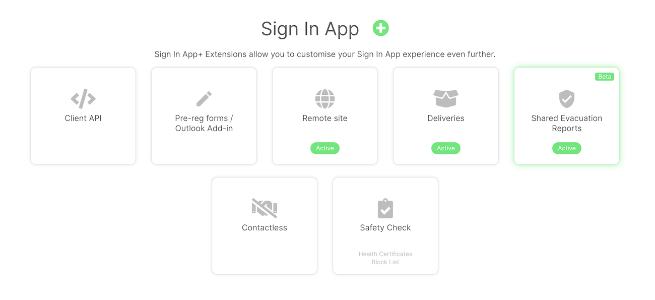 Screenshot of Sign In App + on the portal
