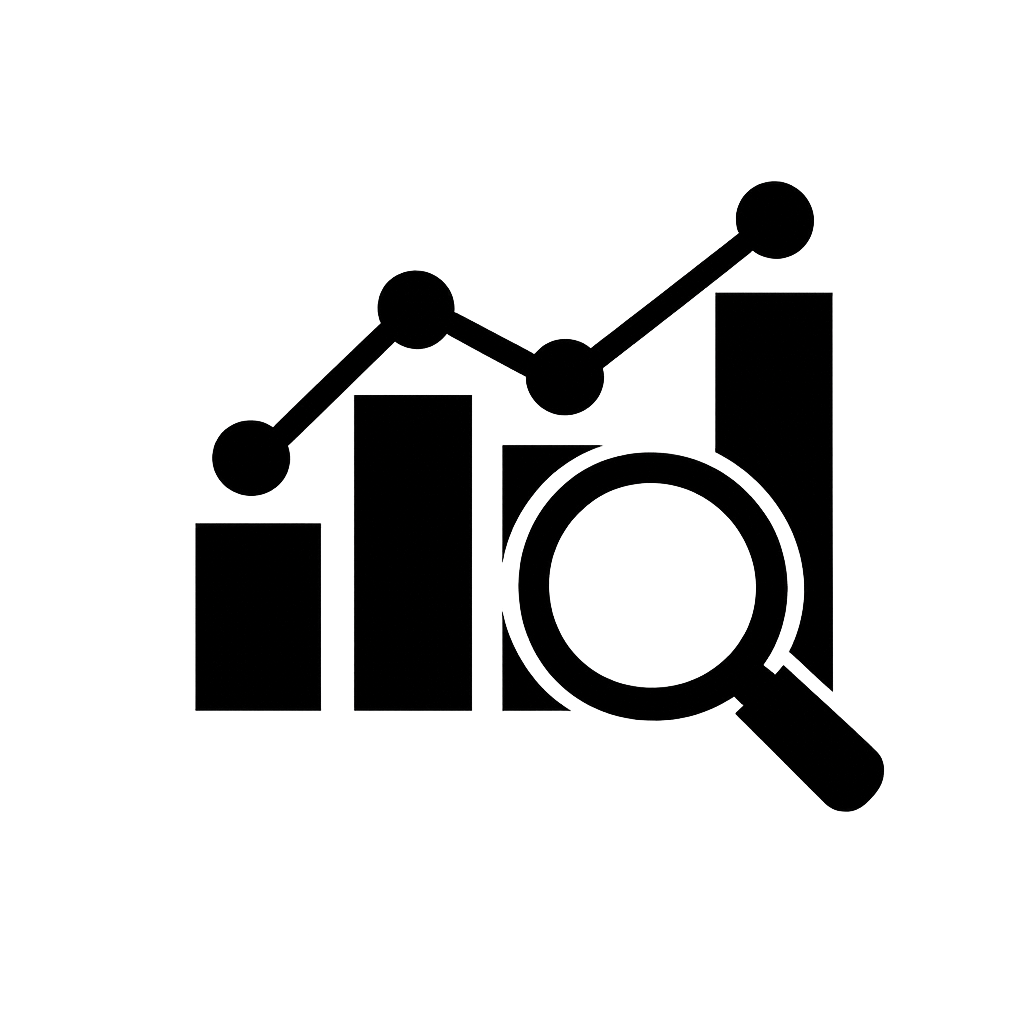 analytics icon black no writing