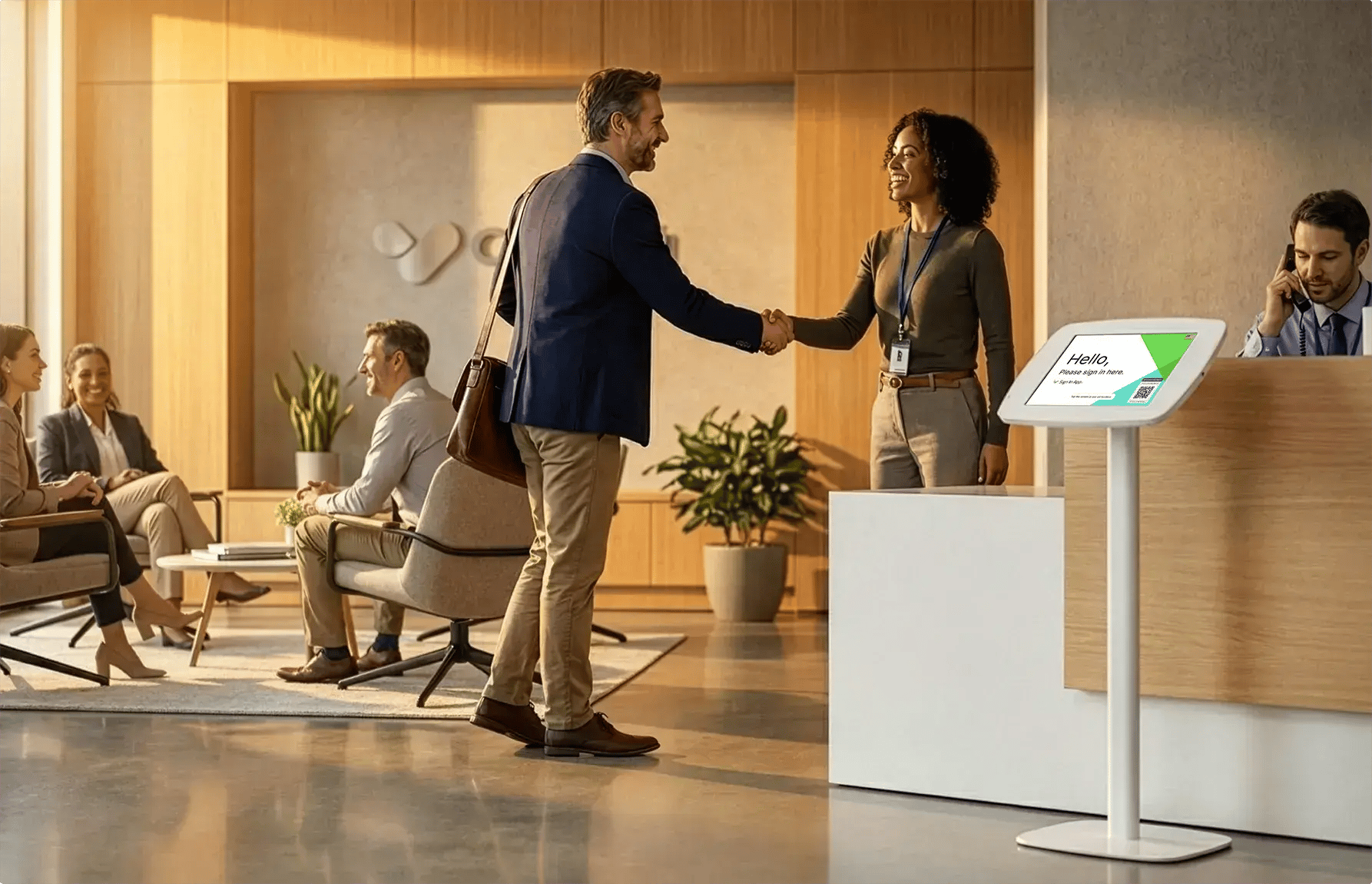 Handshake in Lobby