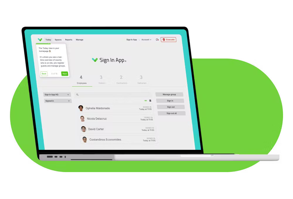 Visitor Management and Staff Sign In | Sign In App