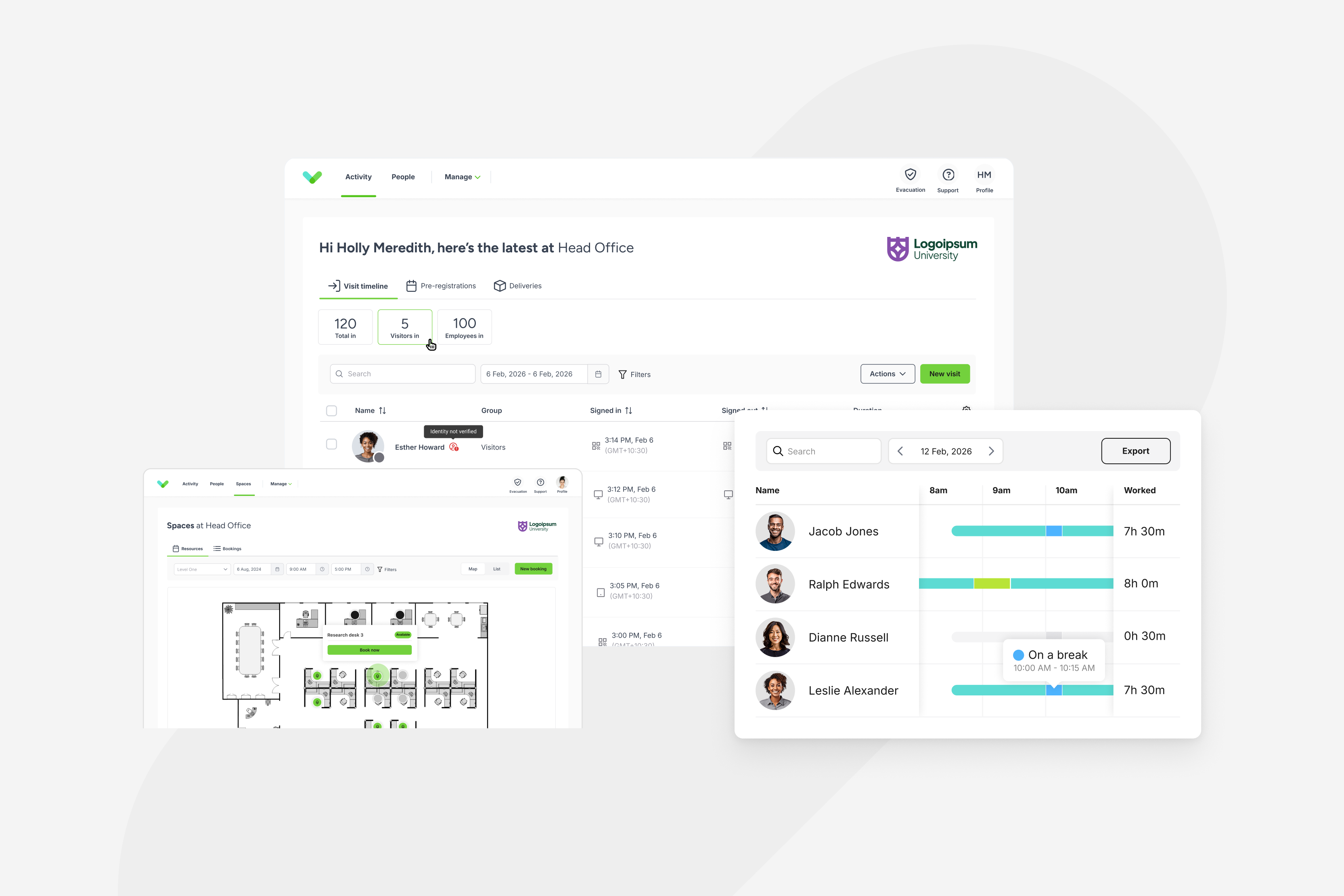 Activity Dashboard with Real-Time Monitoring | Sign In App