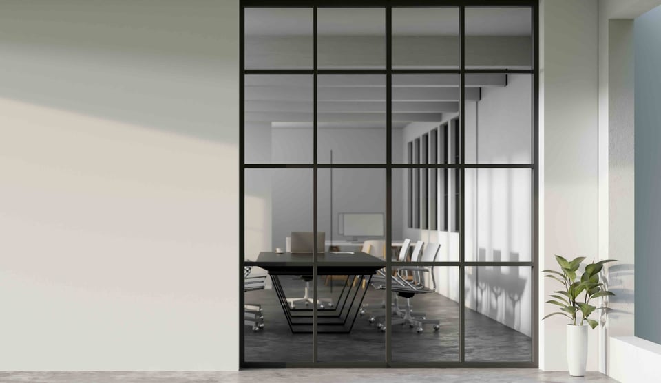 An image of a meeting room in a modern office