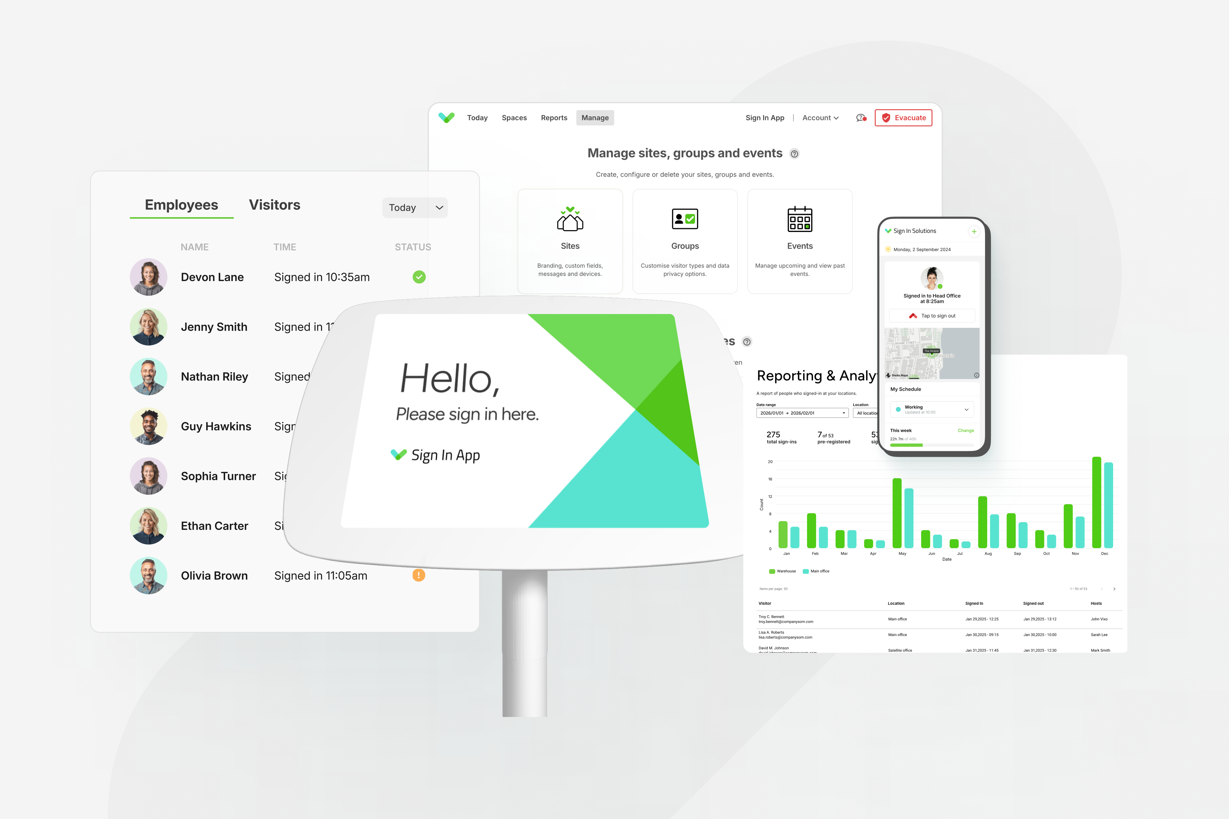Reporting - Bring Your Visitor, Staff & Workplace Data Together