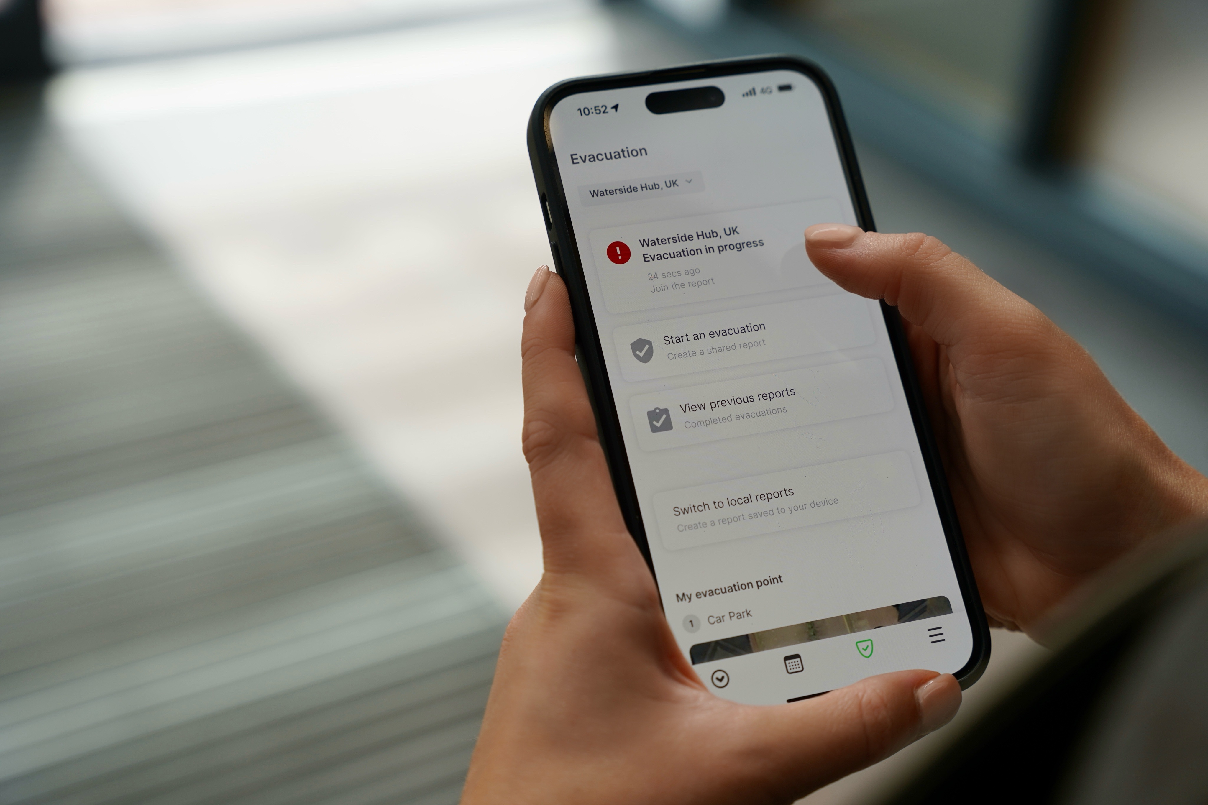 Sign In App emergency evacuation and access intelligence during a facility emergency