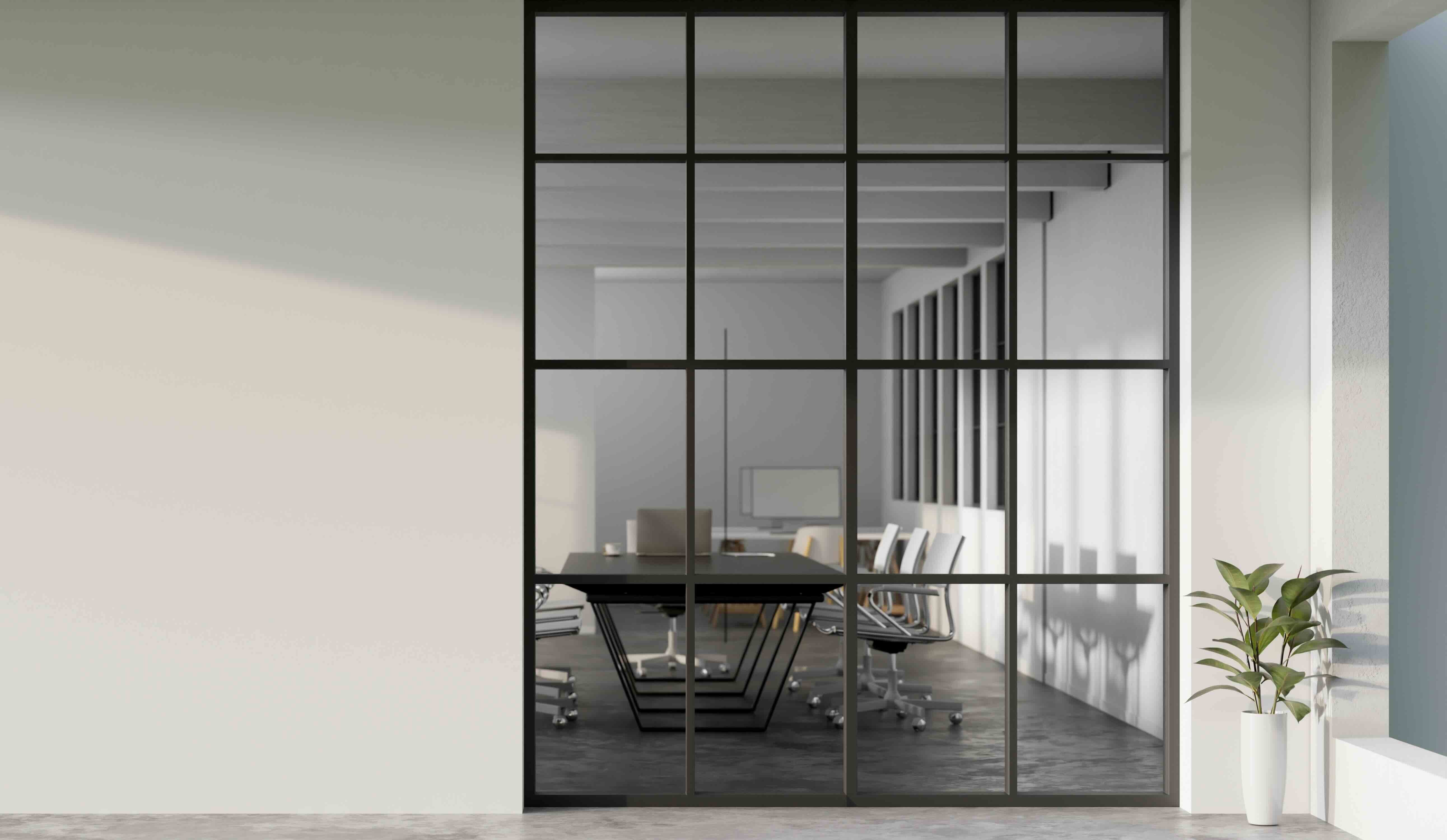 An image of a meeting room in a modern office